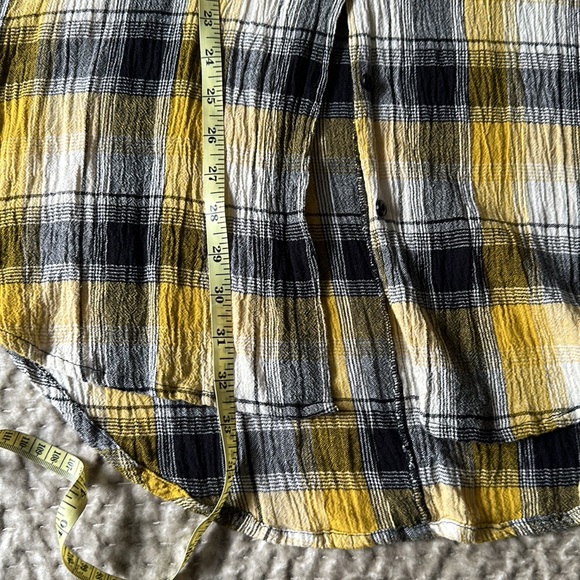 NWOT - Anthropology Plaid Tunic W embroidery - M/L - Picture 4 of 7